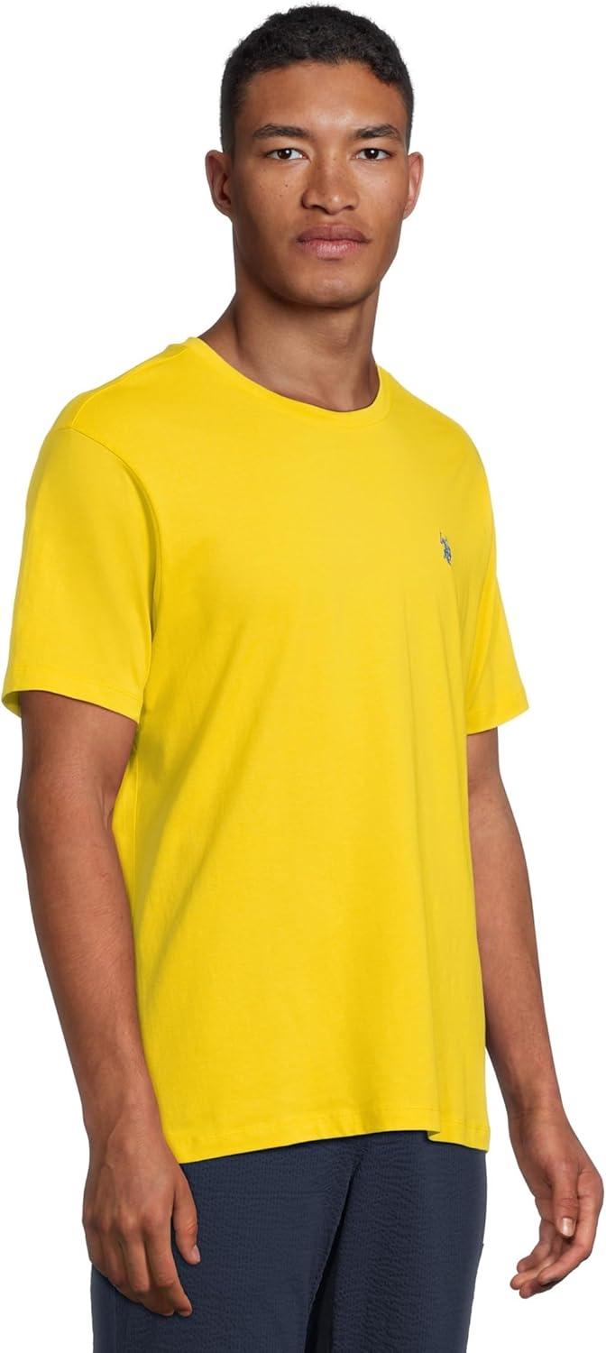 image:imageUS POLO ASSN Mens Crew Neck Small Pony TShirtScoring Yellow