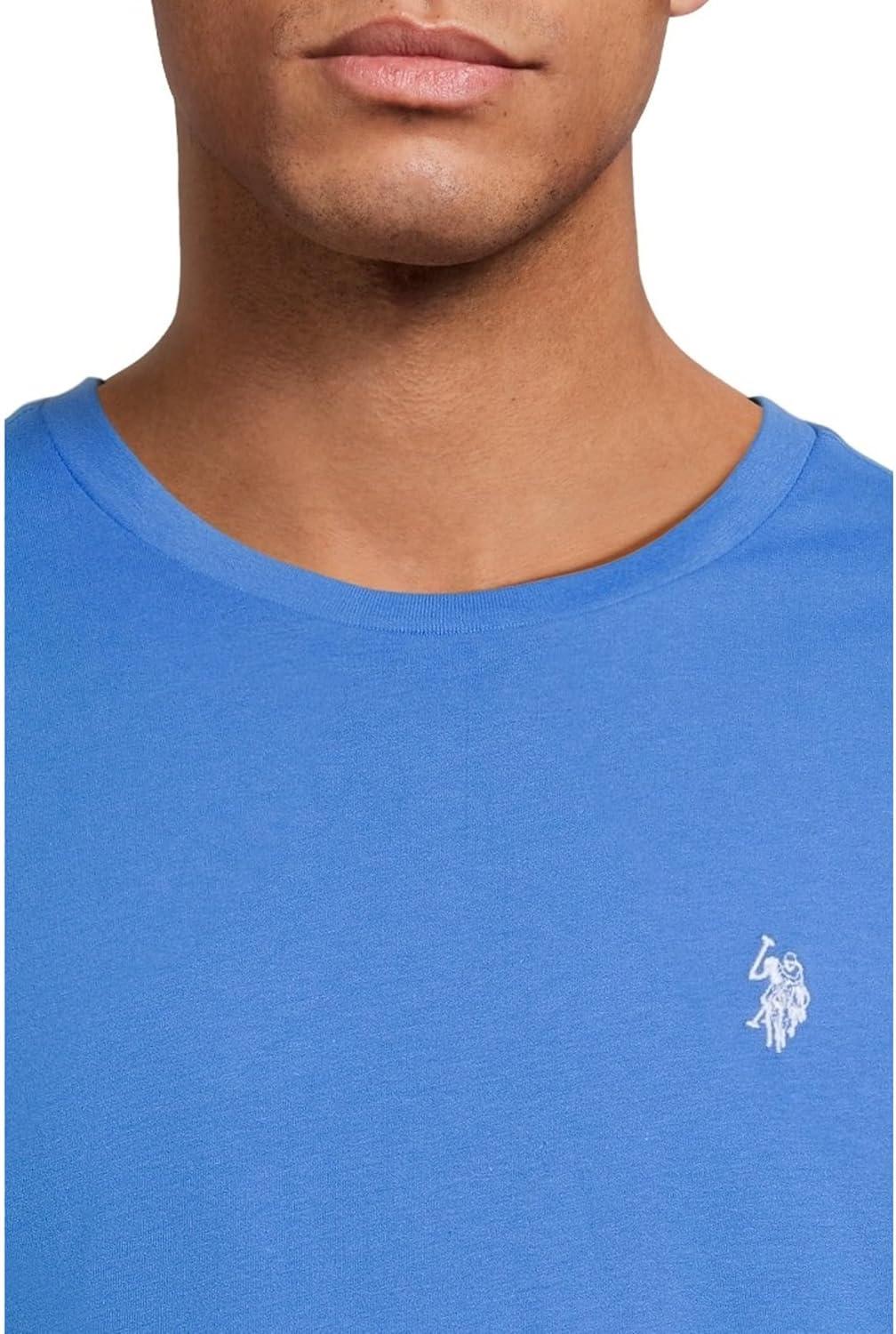 image:imageUS POLO ASSN Mens Crew Neck Small Pony TShirtSuper Sonic Blue