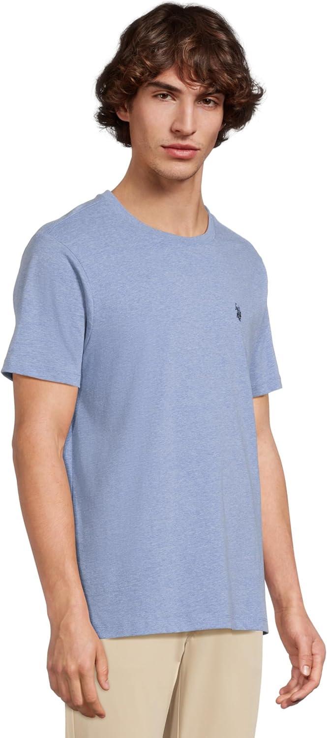image:imageUS POLO ASSN Mens Crew Neck Small Pony TShirtVista Blue Heather