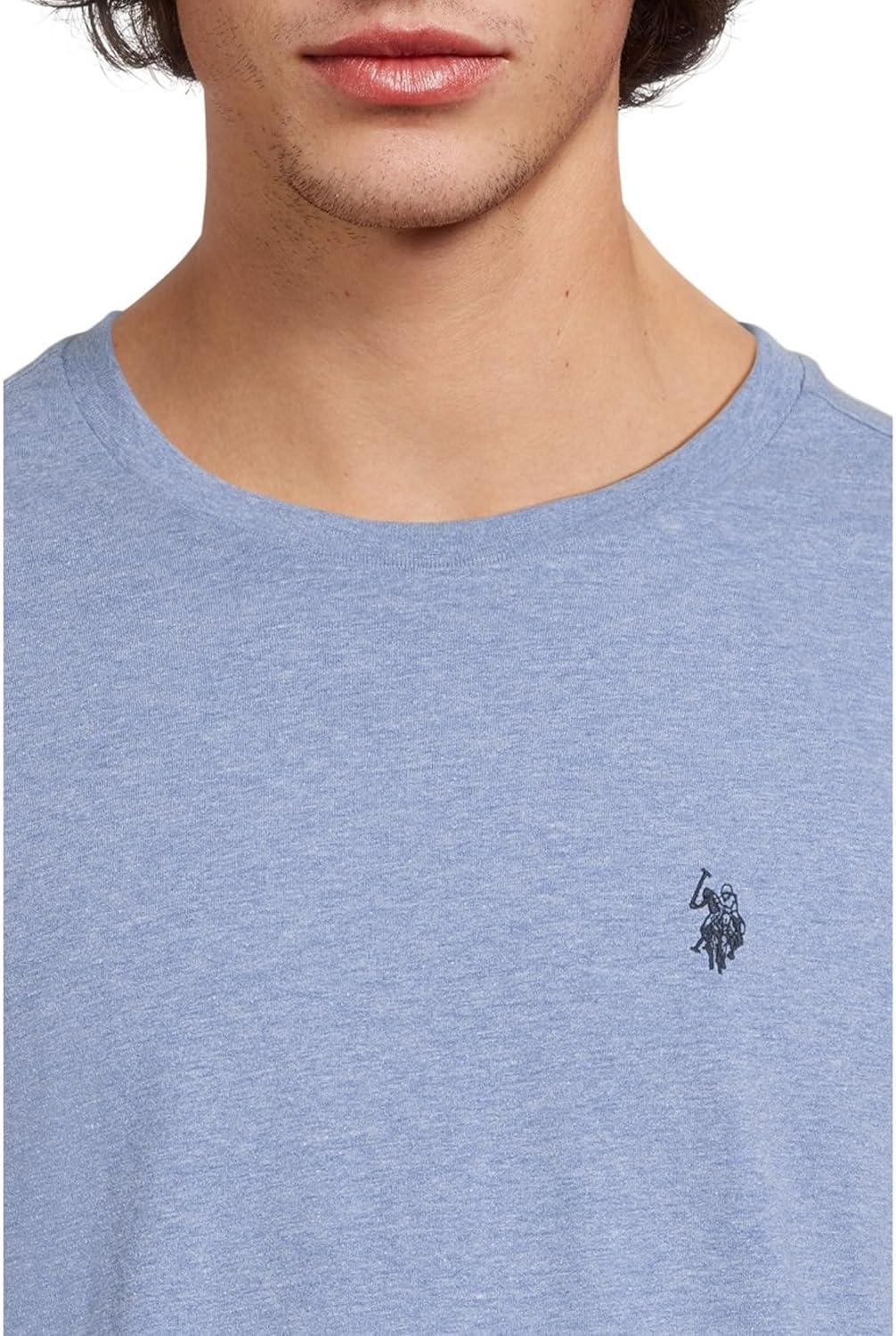 image:imageUS POLO ASSN Mens Crew Neck Small Pony TShirtVista Blue Heather
