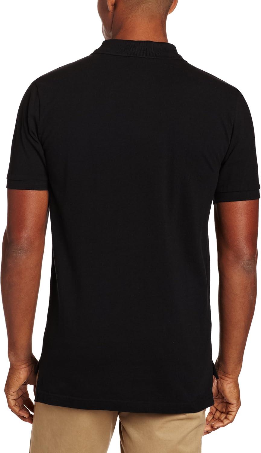 image:imageUS Polo Assn Mens Classic Polo Shirt TwoButton Closure Pique Polo Shirt Summer Fashion Golf ShirtBlack