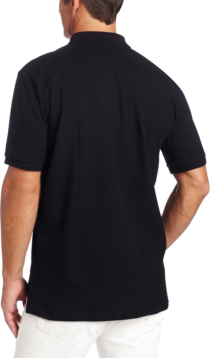 image:imageUS Polo Assn Mens Classic Polo Shirt TwoButton Closure Pique Polo Shirt Summer Fashion Golf ShirtBlackRed