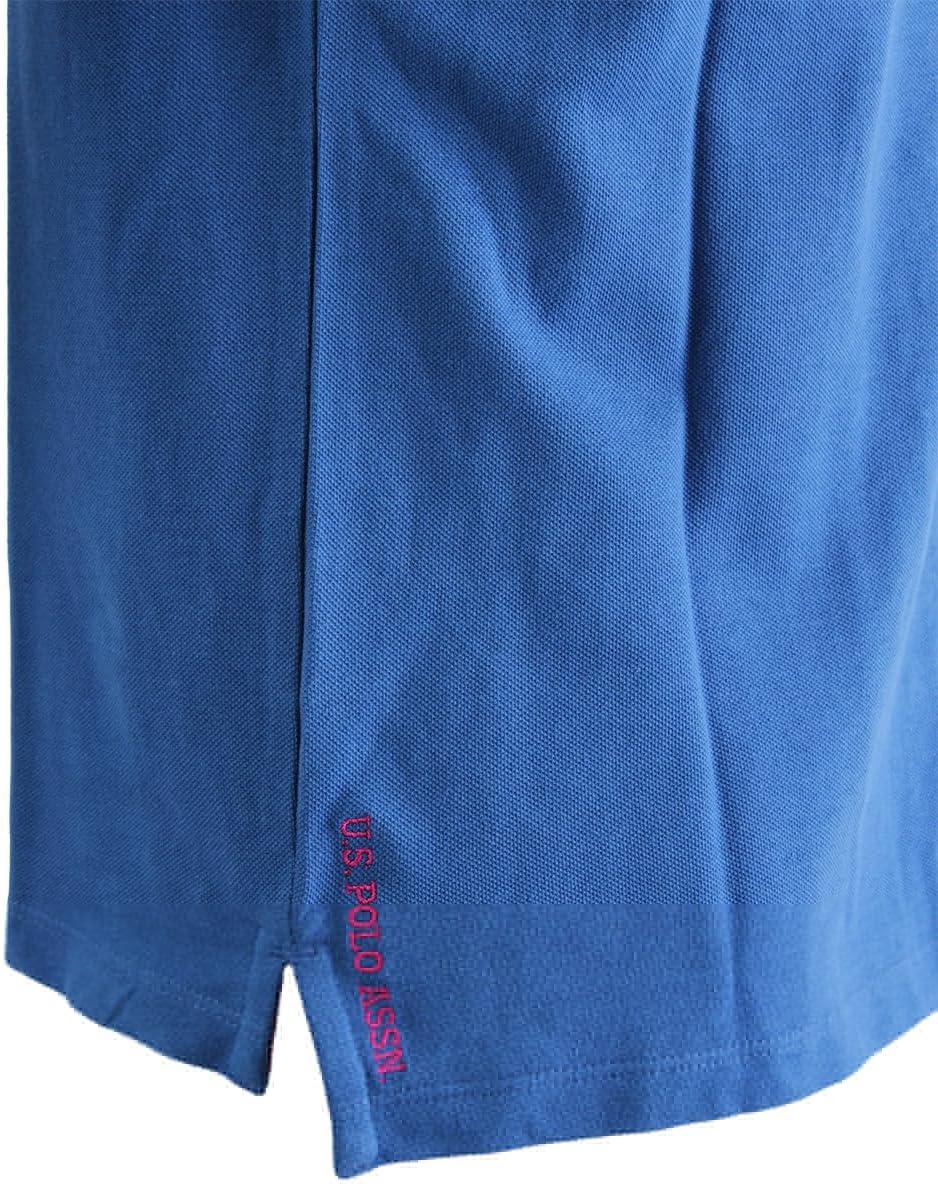 image:imageUS Polo Assn Mens Classic Polo Shirt TwoButton Closure Pique Polo Shirt Summer Fashion Golf ShirtBlue RaftRed