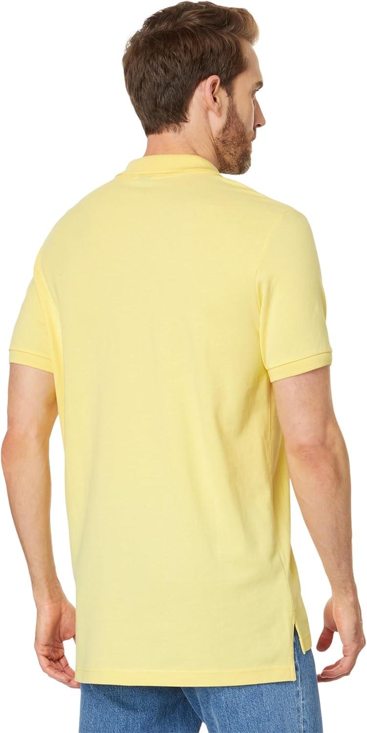 image:imageUS Polo Assn Mens Classic Polo Shirt TwoButton Closure Pique Polo Shirt Summer Fashion Golf ShirtCalifornia Yellow