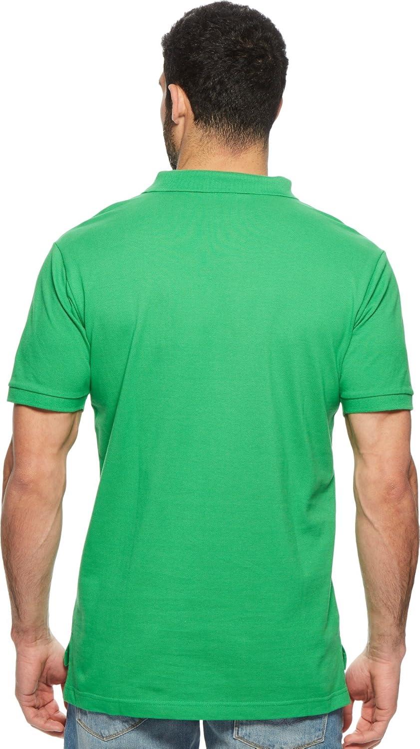 image:imageUS Polo Assn Mens Classic Polo Shirt TwoButton Closure Pique Polo Shirt Summer Fashion Golf ShirtCourt Green