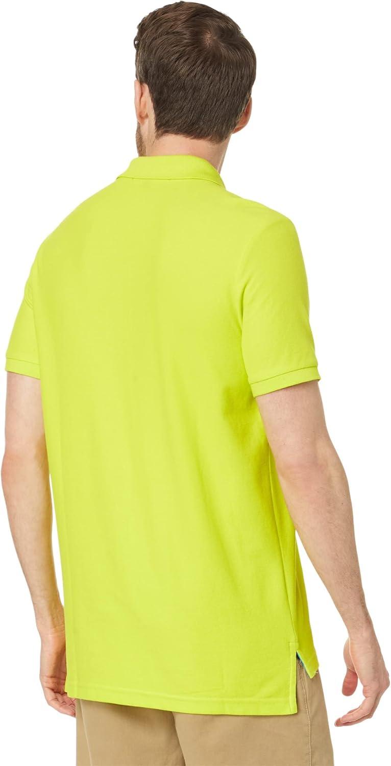 image:imageUS Polo Assn Mens Classic Polo Shirt TwoButton Closure Pique Polo Shirt Summer Fashion Golf ShirtElectric Lime