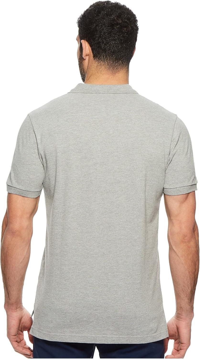 image:imageUS Polo Assn Mens Classic Polo Shirt TwoButton Closure Pique Polo Shirt Summer Fashion Golf ShirtHeather Grey