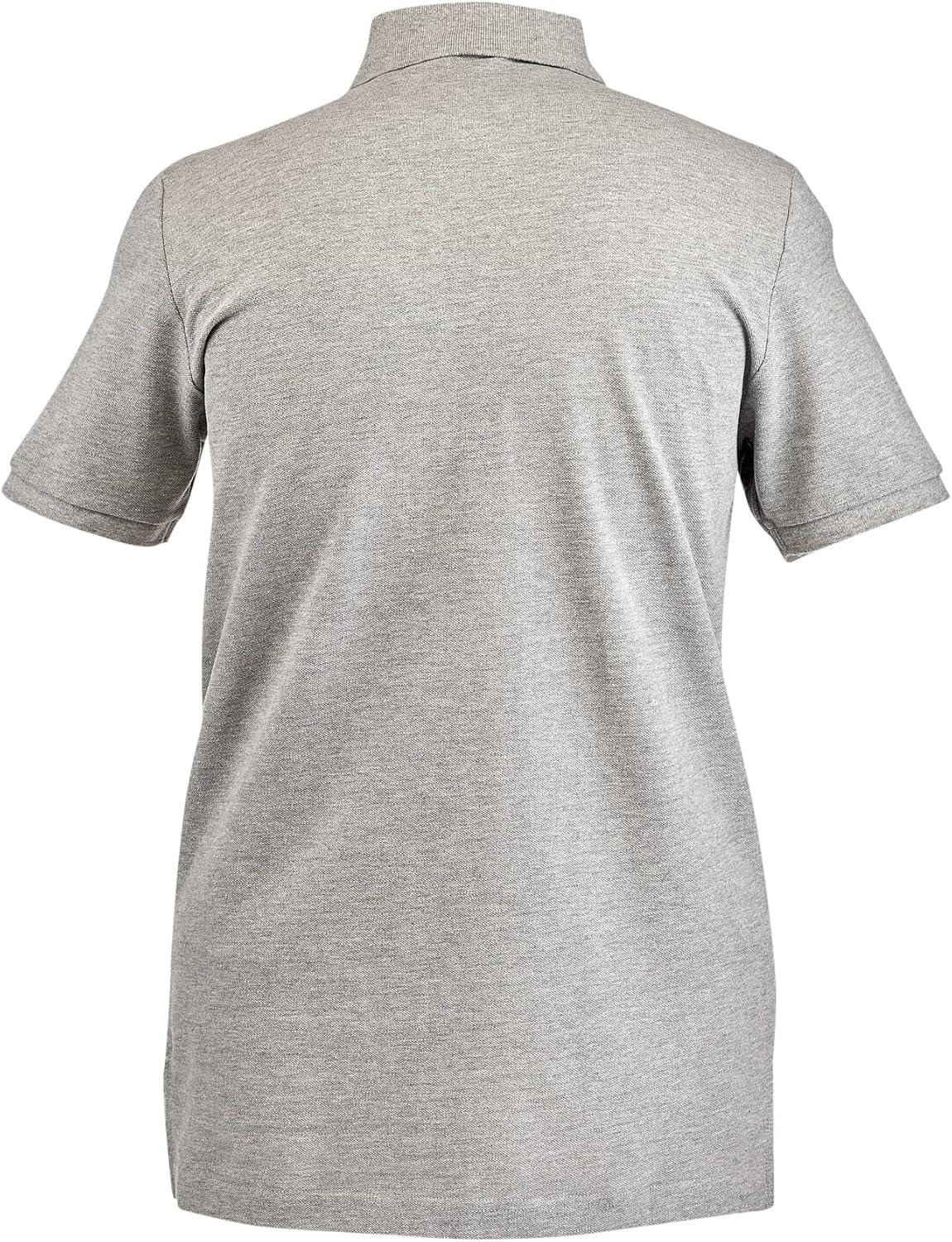 image:imageUS Polo Assn Mens Classic Polo Shirt TwoButton Closure Pique Polo Shirt Summer Fashion Golf ShirtHeather GreyBlack