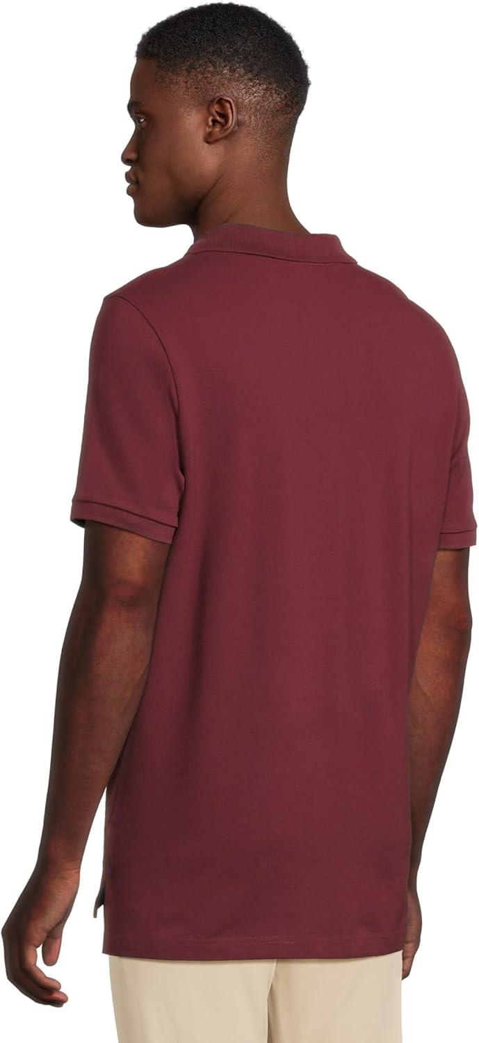 image:imageUS Polo Assn Mens Classic Polo Shirt TwoButton Closure Pique Polo Shirt Summer Fashion Golf ShirtMaroon Fall