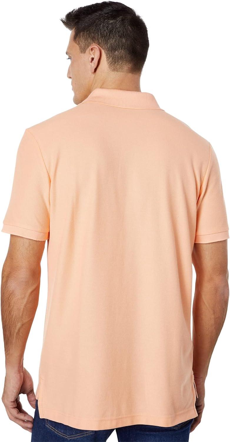 image:imageUS Polo Assn Mens Classic Polo Shirt TwoButton Closure Pique Polo Shirt Summer Fashion Golf ShirtPeach Nectar