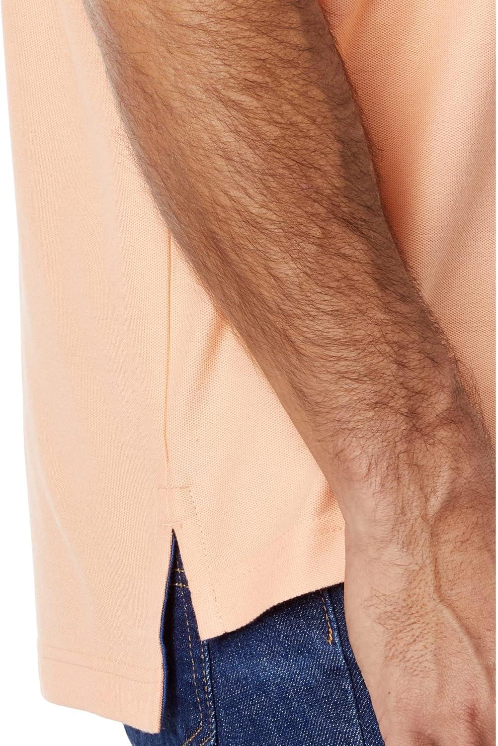 image:imageUS Polo Assn Mens Classic Polo Shirt TwoButton Closure Pique Polo Shirt Summer Fashion Golf ShirtPeach Nectar