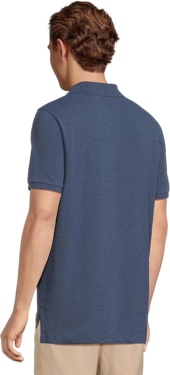 image:imageUS Polo Assn Mens Classic Polo Shirt TwoButton Closure Pique Polo Shirt Summer Fashion Golf ShirtRinse Blue Heather