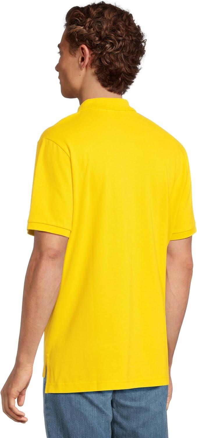 image:imageUS Polo Assn Mens Classic Polo Shirt TwoButton Closure Pique Polo Shirt Summer Fashion Golf ShirtScoring Yellow
