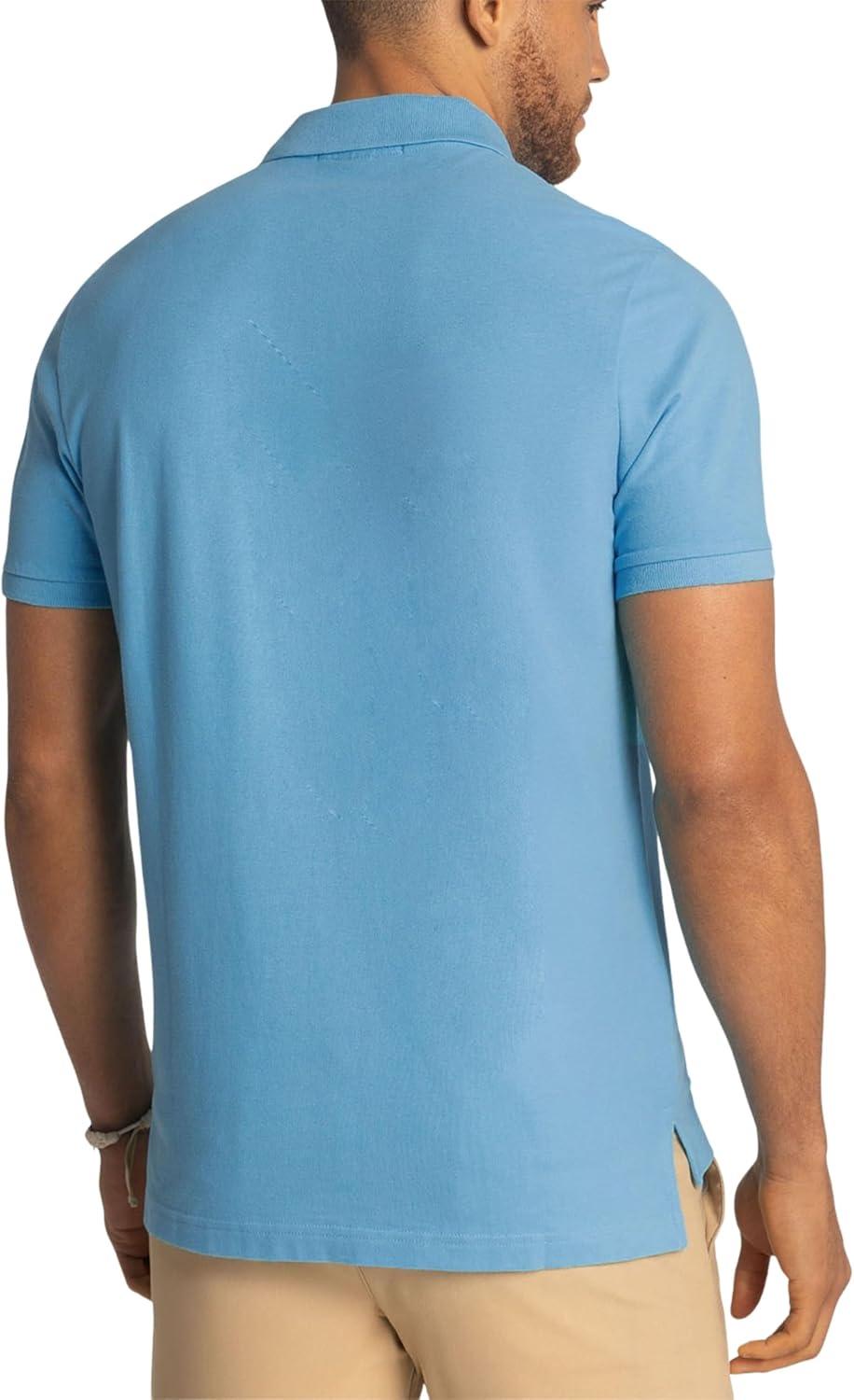 image:imageUS Polo Assn Mens Classic Polo Shirt TwoButton Closure Pique Polo Shirt Summer Fashion Golf ShirtSedona Blue