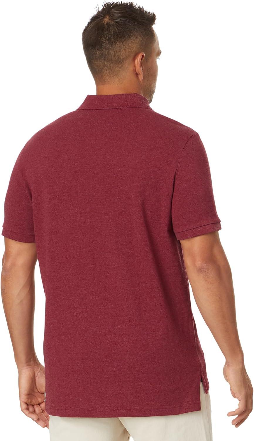 image:imageUS Polo Assn Mens Classic Polo Shirt TwoButton Closure Pique Polo Shirt Summer Fashion Golf ShirtWine Valley Heather