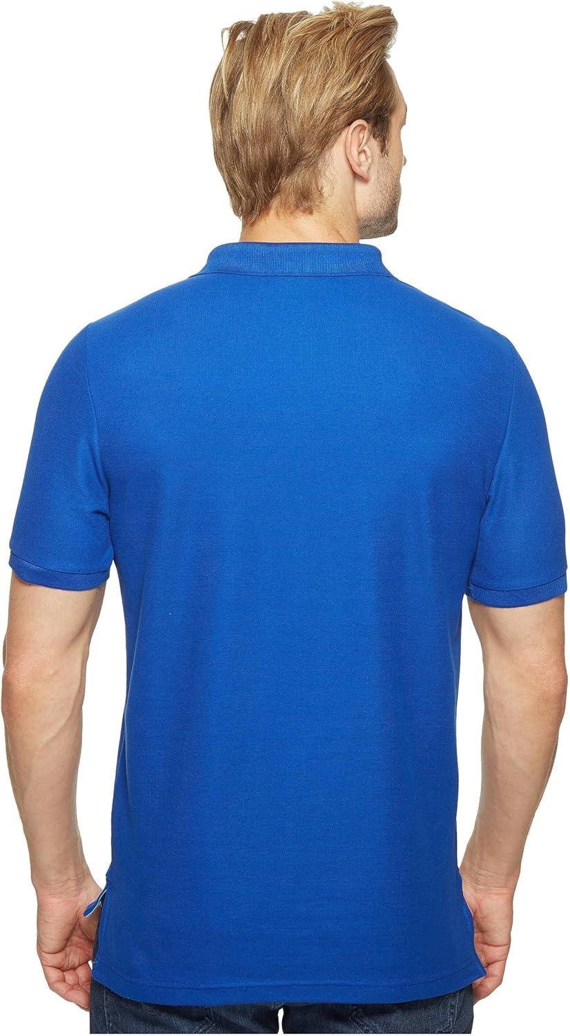 image:imageUS Polo Assn Mens Multi Color Logo Solid Pique Polo ShirtBlue Raft