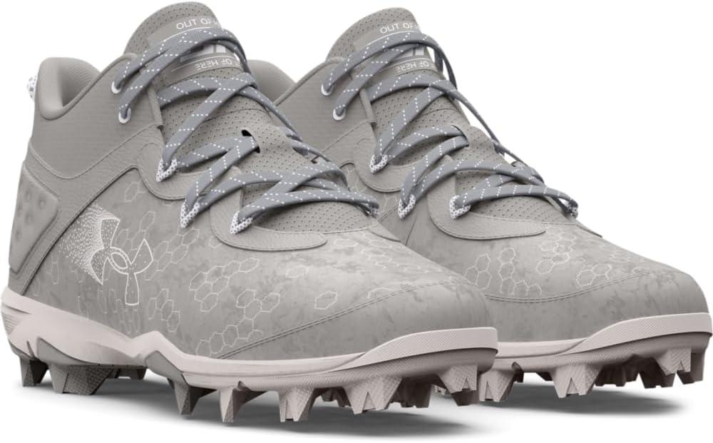 image:imageUnder Armour Mens Harper 8 Mid RmBaseball Shoe101 Baseball GrayBaseball GrayHalo Gray