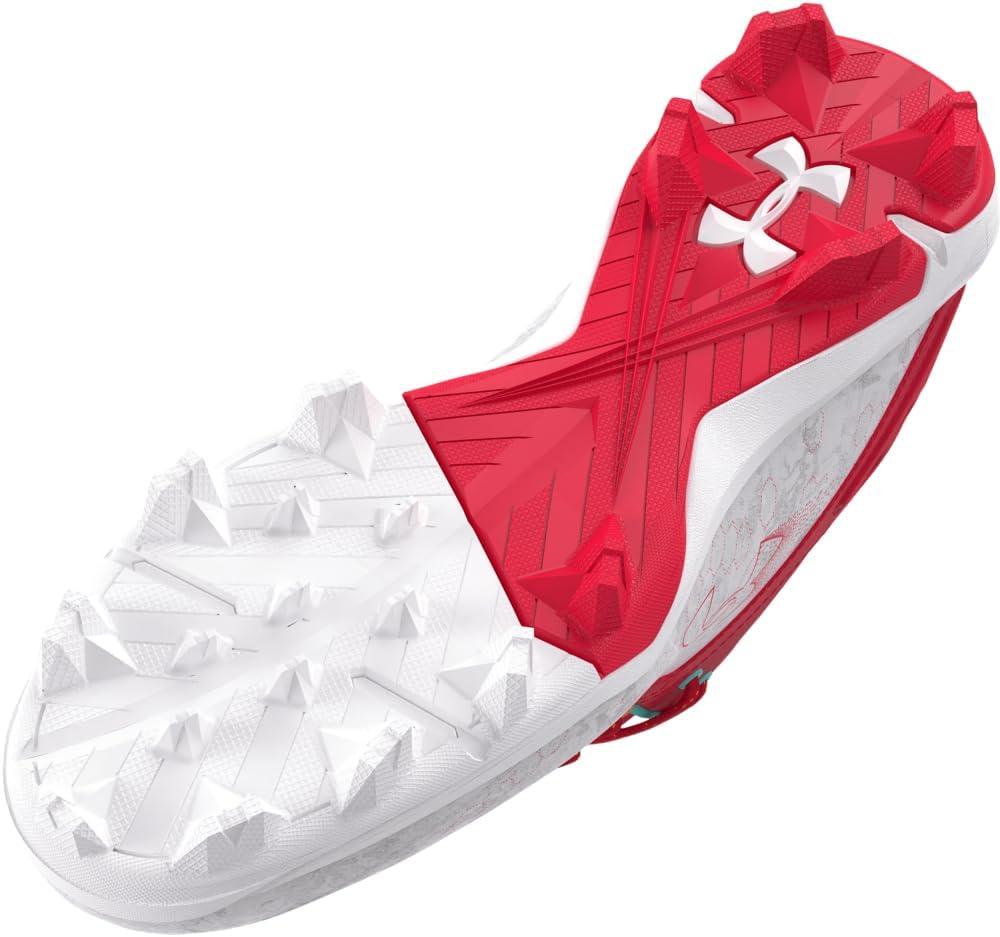 image:imageUnder Armour Mens Harper 8 Mid RmBaseball Shoe600 RedWhiteRed