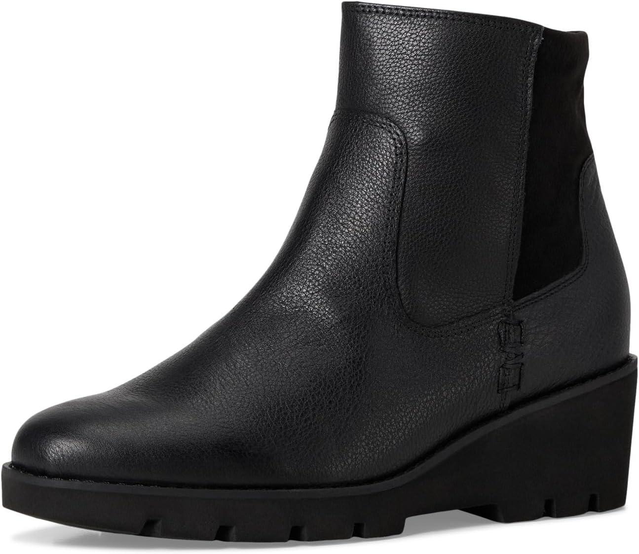 image:imageVionic womens Ariana Zip Short BootsBlack Tumbled Leather