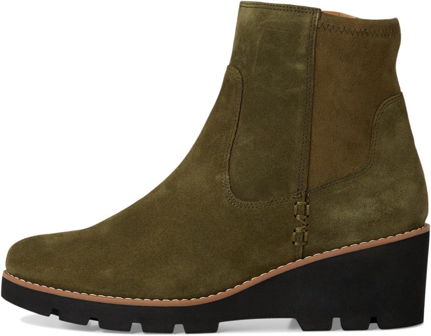 image:imageVionic womens Ariana Zip Short BootsDark Olive Suede