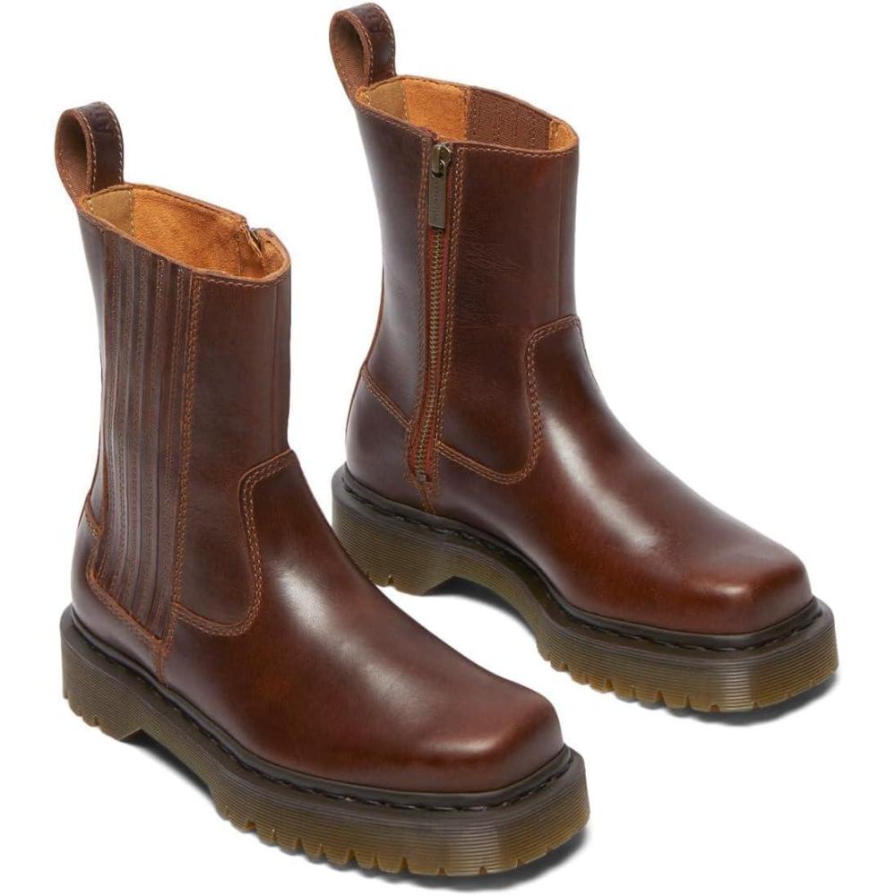 image:imageDr Martens womens Amaayah Lo Leather Bex Pullon BootsButterscotch