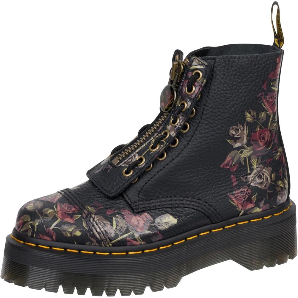 image:imageDr Martens womens Sinclair Decayed Roses Classic Tumbled NappaBlack