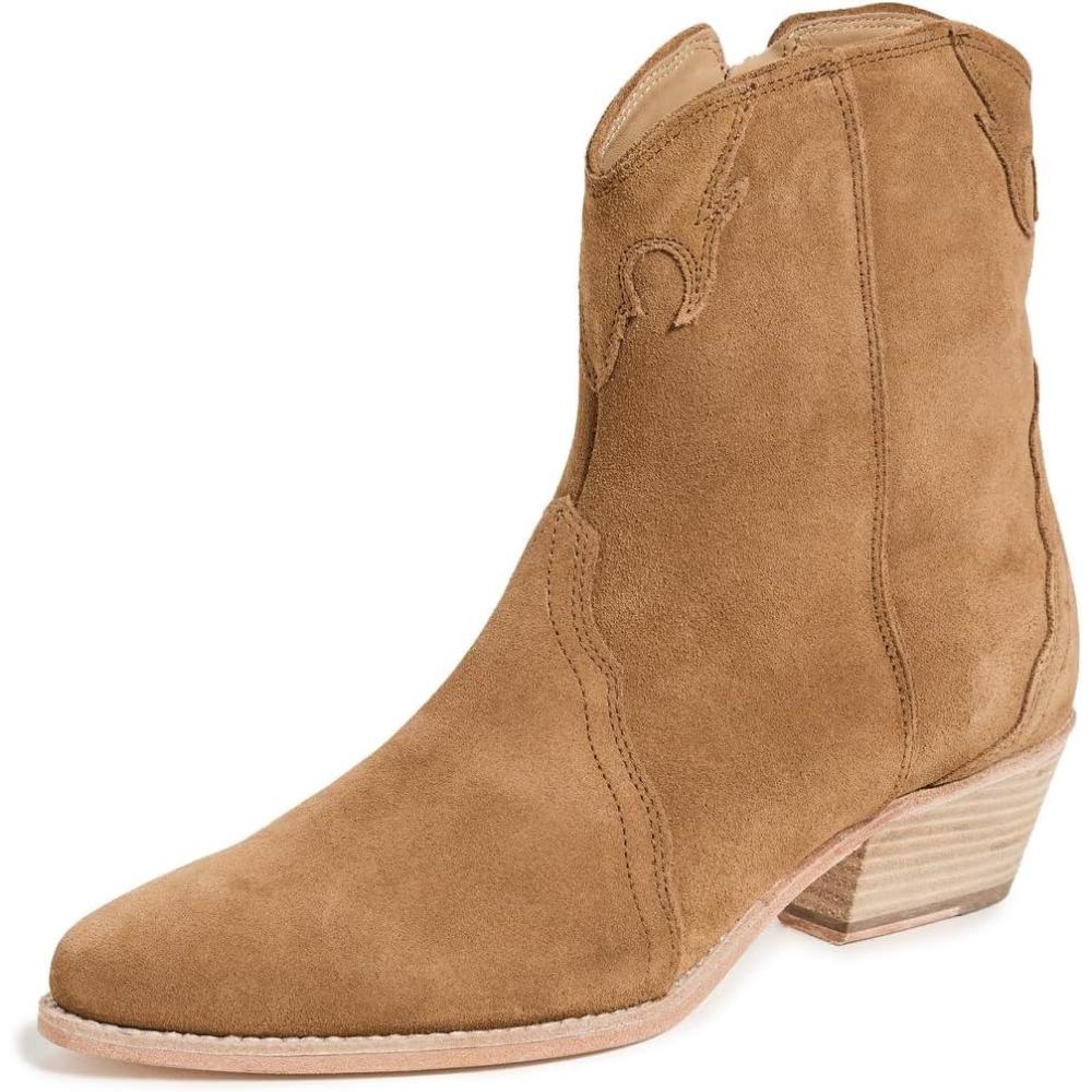 image:imageFree People Womens New Frontier Western BootsCamel Suede