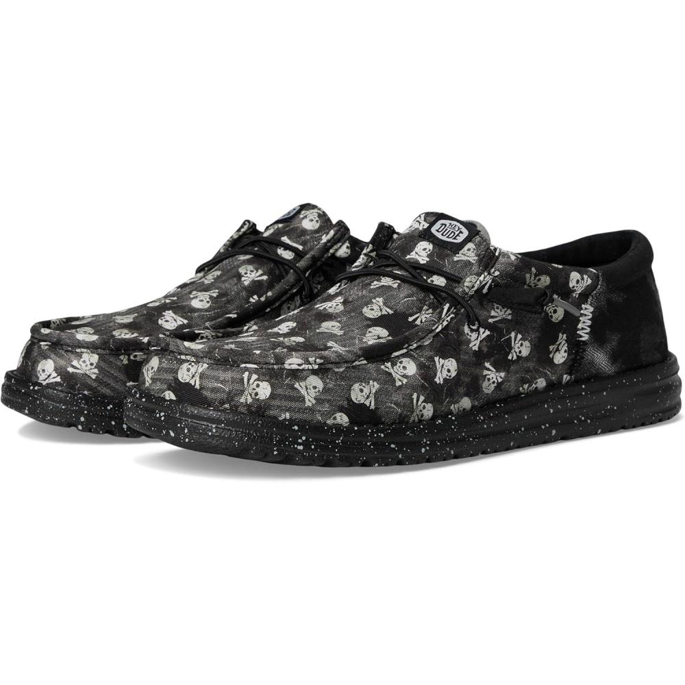 image:imageHEYDUDE Mens Wally Funk Skull PrintBlackBlack Oyster