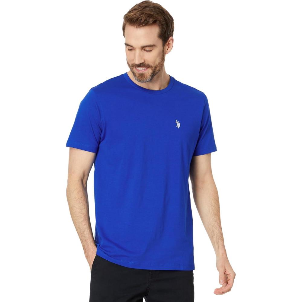 image:imageUS POLO ASSN Mens Crew Neck Small Pony TShirtBlue Raft