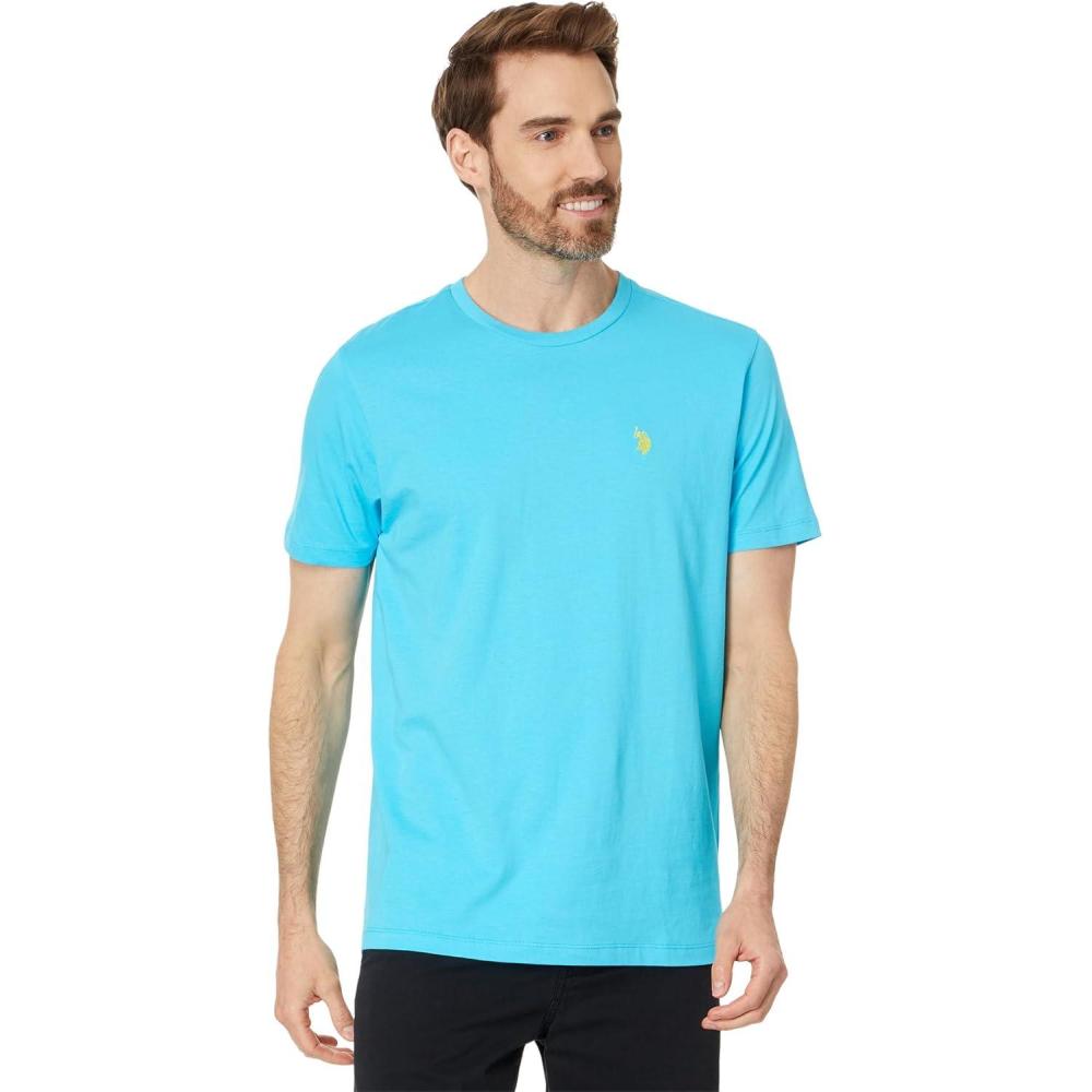 image:imageUS POLO ASSN Mens Crew Neck Small Pony TShirtBlue Sea