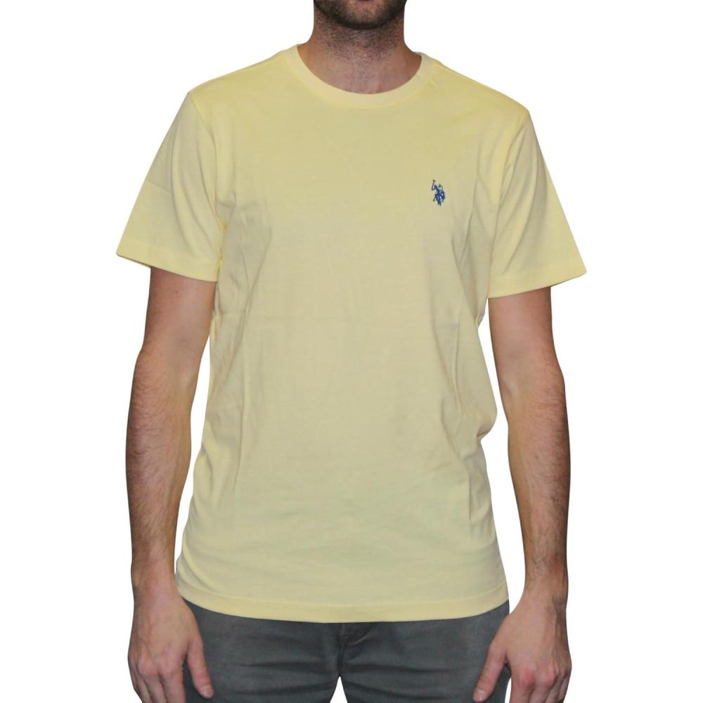 image:imageUS POLO ASSN Mens Crew Neck Small Pony TShirtCalifornia Yellow