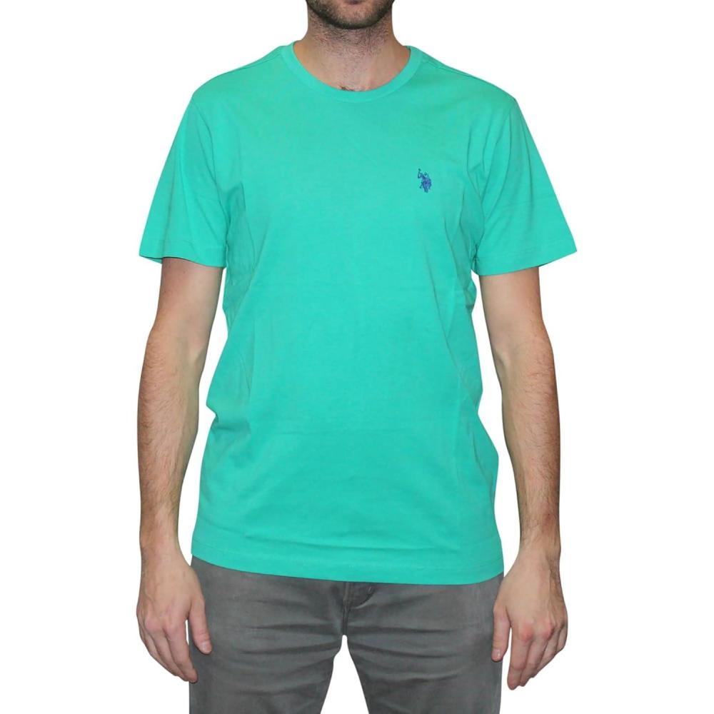 image:imageUS POLO ASSN Mens Crew Neck Small Pony TShirtEmerald Circus