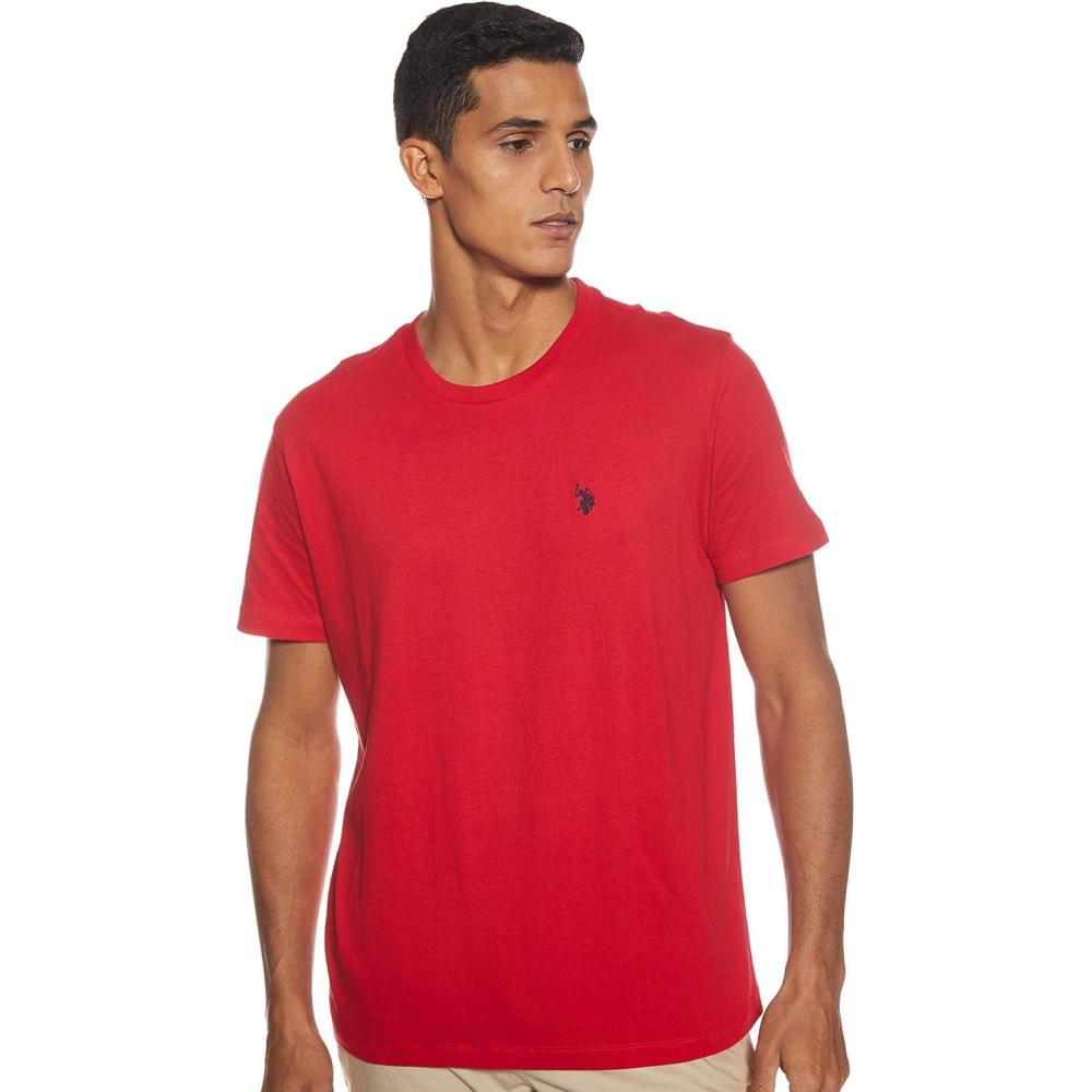 image:imageUS POLO ASSN Mens Crew Neck Small Pony TShirtEngine Red