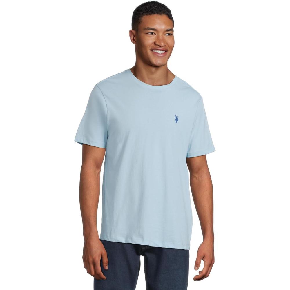 image:imageUS POLO ASSN Mens Crew Neck Small Pony TShirtMainsail Blue