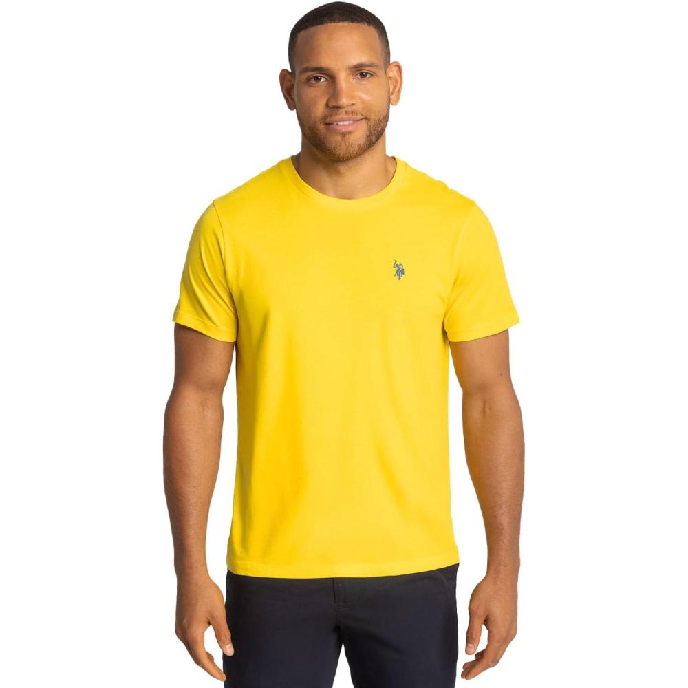 image:imageUS POLO ASSN Mens Crew Neck Small Pony TShirtMidday Yellow