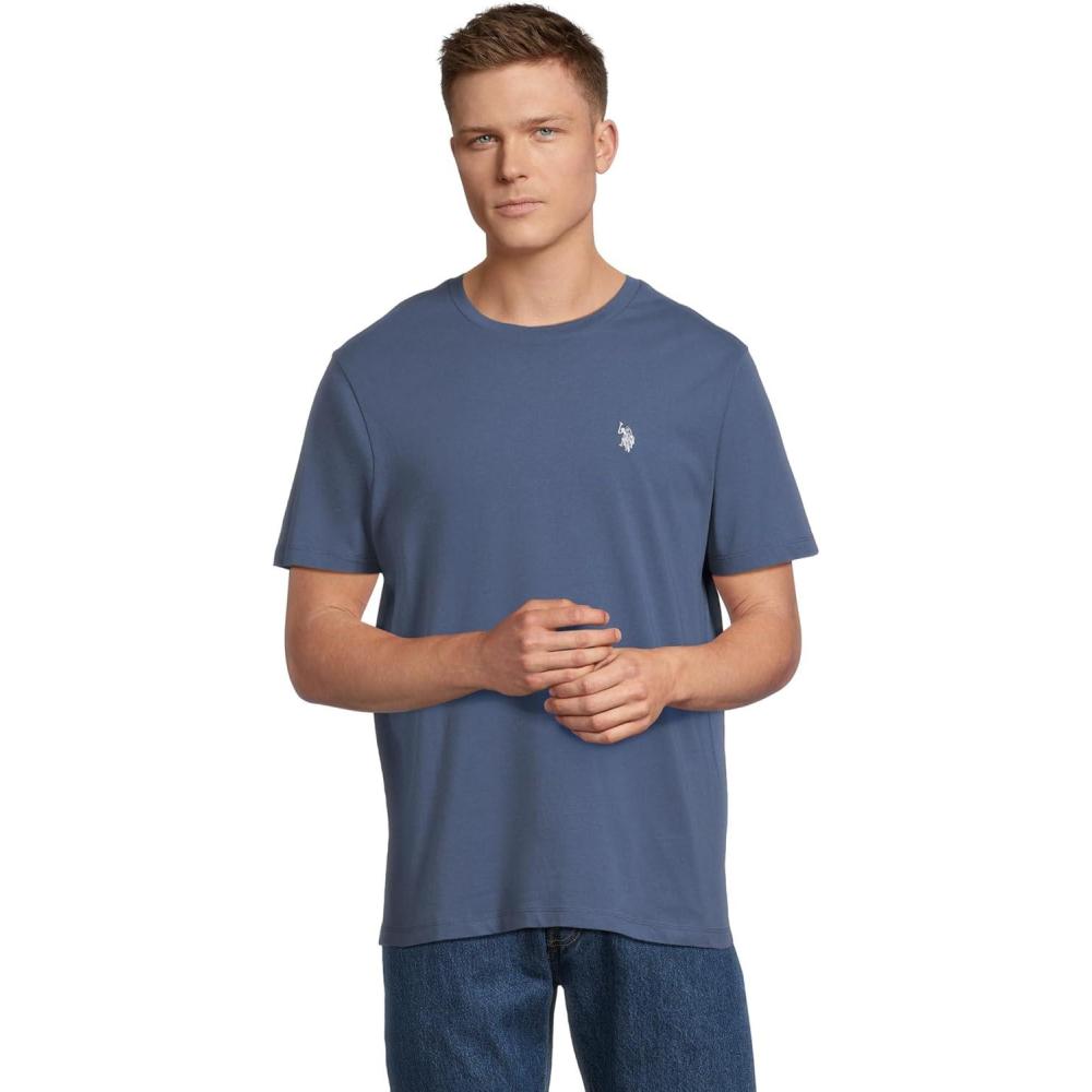 image:imageUS POLO ASSN Mens Crew Neck Small Pony TShirtOceana Blue