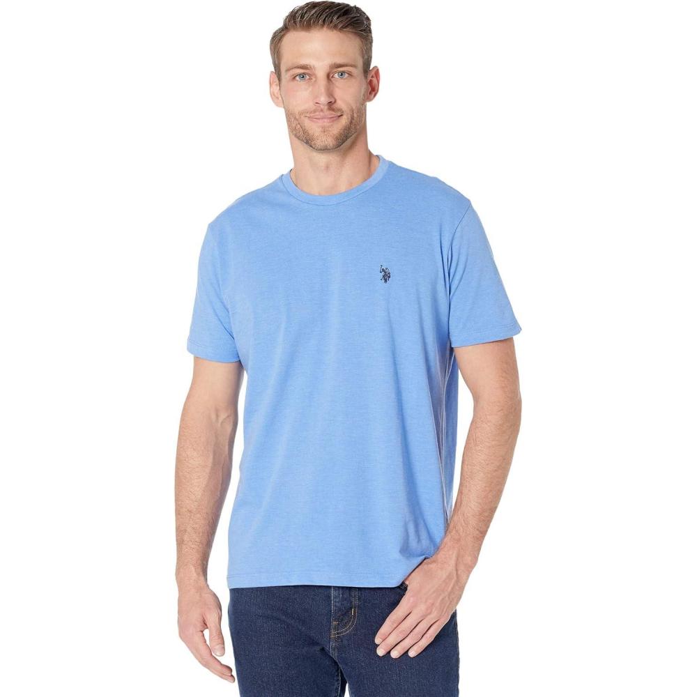 image:imageUS POLO ASSN Mens Crew Neck Small Pony TShirtPalace Blue Heather