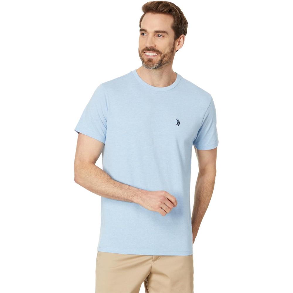image:imageUS POLO ASSN Mens Crew Neck Small Pony TShirtSurf Blue Heather