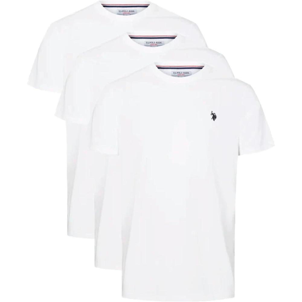 image:imageUS POLO ASSN Mens Crew Neck Small Pony TShirtWhiteWhiteWhite