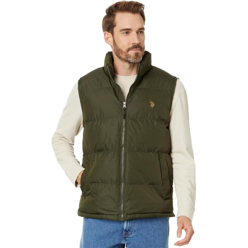 image:imageUS POLO ASSN mens Uspa Signature VestGreen Beret