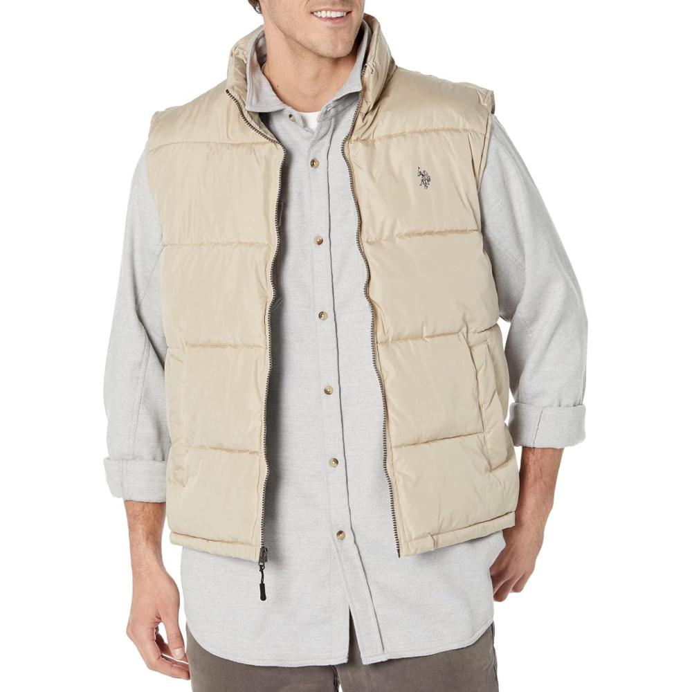 image:imageUS POLO ASSN mens Uspa Signature VestThompson Khaki