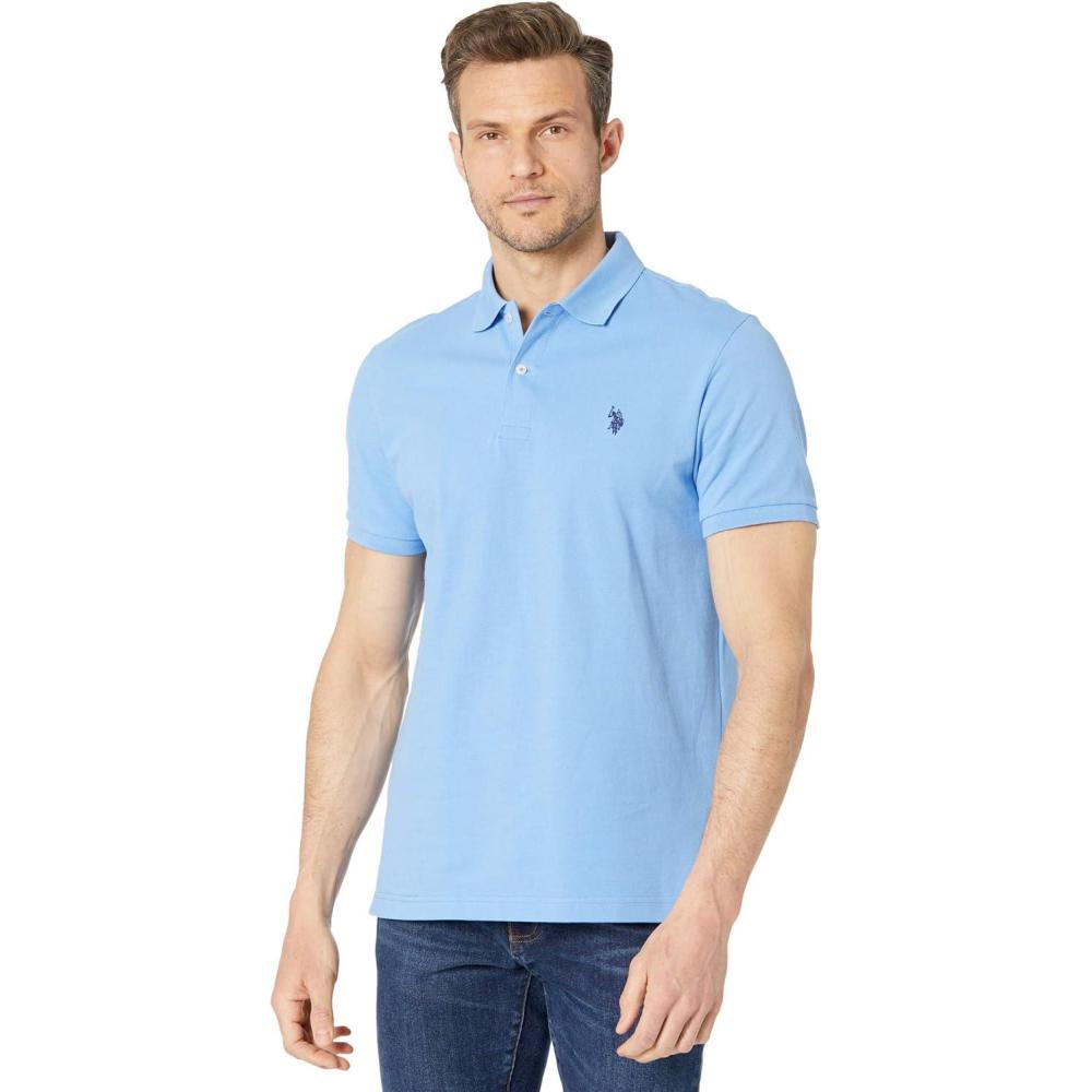 image:imageUS Polo Assn Mens Classic Polo Shirt TwoButton Closure Pique Polo Shirt Summer Fashion Golf ShirtSurf Spring