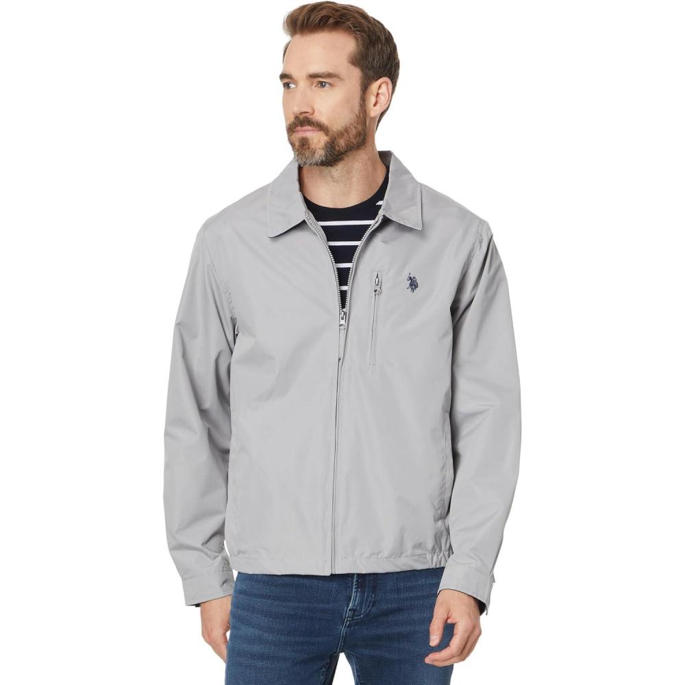 image:imageUS Polo Assn mens Micro Golf JacketVapor Grey