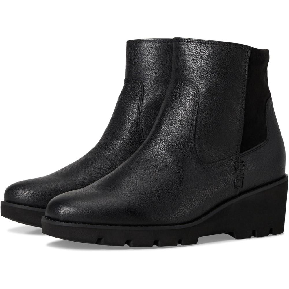 image:imageVionic womens Ariana Zip Short BootsBlack Tumbled Leather