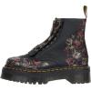 Dr. Martens womens Sinclair Decayed Roses Classic Tumbled Nappa(Black)