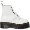 Dr. Martens womens Sinclair Decayed Roses Classic Tumbled Nappa(White Milled Nappa)