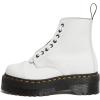 Dr. Martens womens Sinclair Decayed Roses Classic Tumbled Nappa(White Milled Nappa)