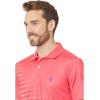 ENGINEERED DIAGONAL PRINT POLO SHIRT(Rouge Red)