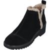 Black Suede Faux Fur
