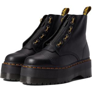 Dr. Martens womens Sinclair Decayed Roses Classic Tumbled Nappa(Black Pisa)